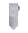 PR780 Premier Micro Waffle Tie Silver colour image